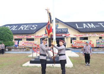 Welcome and Farewell Parade, AKBP Yuliansyah Resmi Jabat Kapolres Lampung Timur