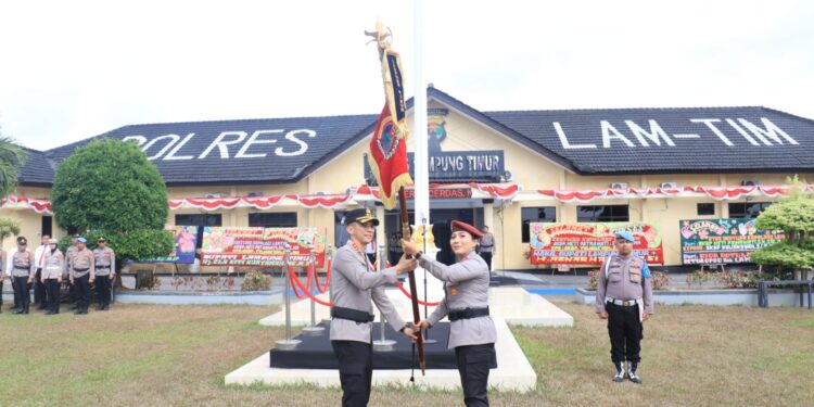 Welcome and Farewell Parade, AKBP Yuliansyah Resmi Jabat Kapolres Lampung Timur