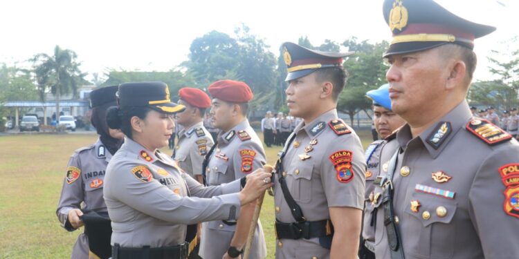Kapolres Lampung Timur Pimpin Sertijab Kasat Narkoba dan Kapolsek Sekampung Udik