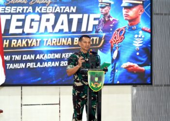 Danrem 043/Gatam Terima Taruna Akademi TNI dan Akpol dalam Kegiatan Integratif Bhakti Sekolah Rakyat Tahun 2026
