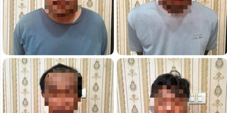 Polda Lampung Berhasil Ungkap Dugaan Peredaran Narkoba di Lampung Tengah, Empat Terduga Pelaku Diamankan