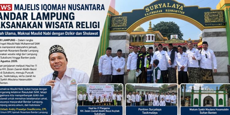 Majelis Iqomah Nusantara Bandar Lampung Gelar Touring Religi Ketiga
