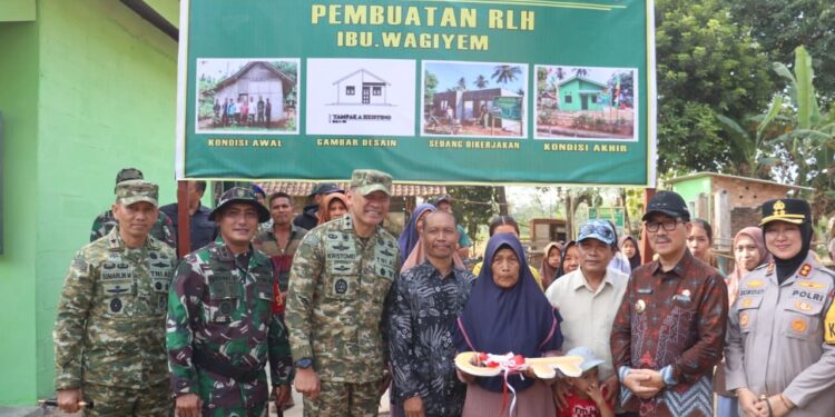 Danrem 043/Gatam Hadiri Penutupan TMMD ke-129 Kodim 0412/LU