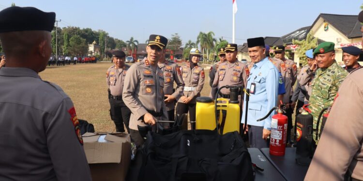 Polres Lampung Timur Siagakan Personel Hadapi Ancaman Karhutla