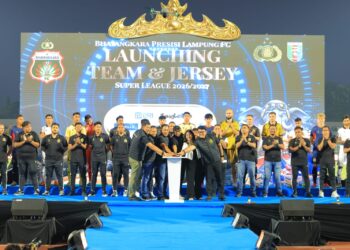 Launching Jersey Bhayangkara Presisi Lampung FC, Bidik Tiga Besar dan Jadi Perekat Masyarakat