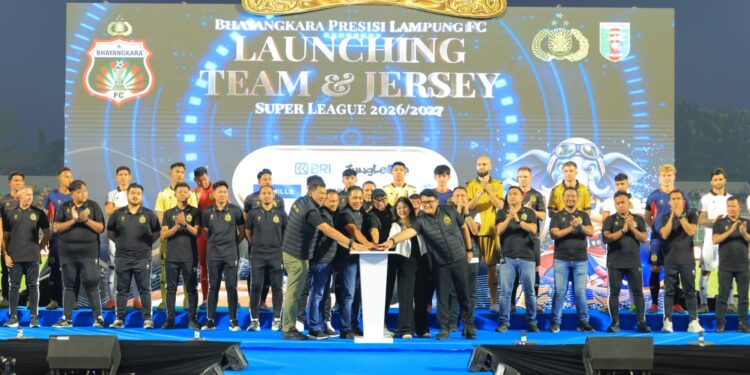 Launching Jersey Bhayangkara Presisi Lampung FC, Bidik Tiga Besar dan Jadi Perekat Masyarakat
