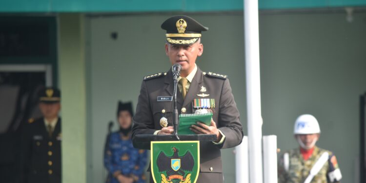 Korem 043/Gatam Khidmat Upacara HUT Ke-81 RI, Teguhkan Semangat “Indonesia Berdaulat, Adil, dan Makmur”