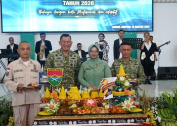 Syukuran HUT Ke-1 Kodam XXI/Radin Inten, Tegaskan Komitmen “Bekerja dengan Hati”