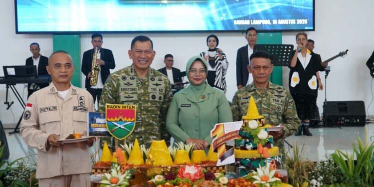 Syukuran HUT Ke-1 Kodam XXI/Radin Inten, Tegaskan Komitmen “Bekerja dengan Hati”