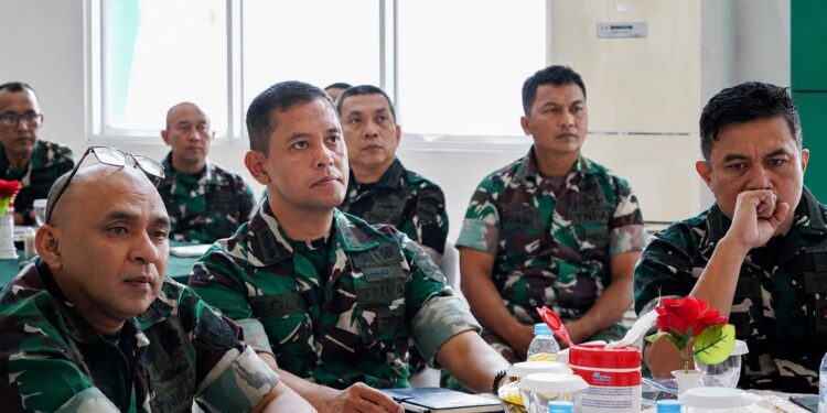 Kasrem 043/Gatam Hadiri Monitoring Tim Penyuluh Karhutla Kodam XXI/Radin Inten