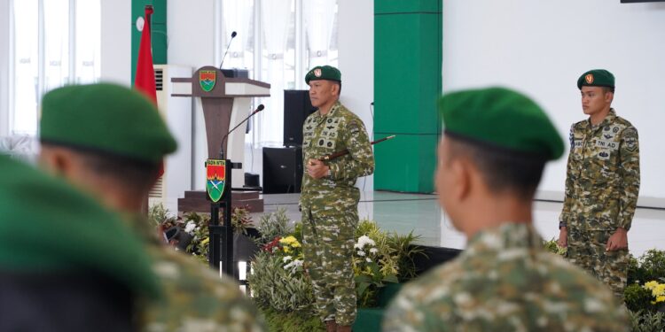 Danrem 043/Gatam Hadiri Sertijab Pejabat Kodam XXI/Radin Inten, Tegaskan Komitmen Sinergitas untuk Lampung