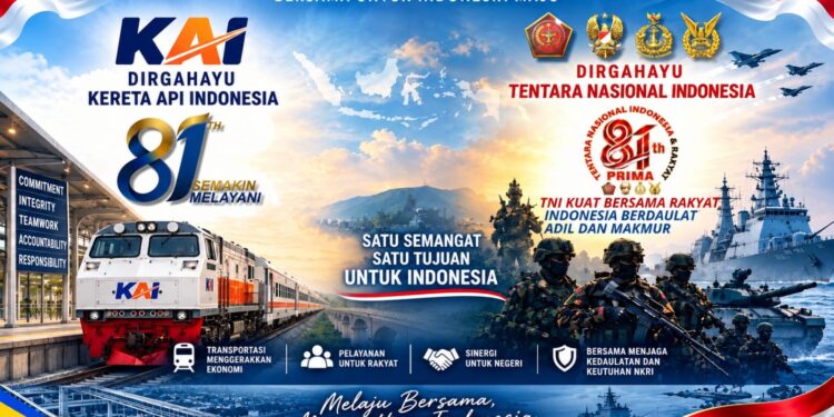 Half Marathon HUT KAI dan TNI Digelar di Tugu Adipura, Ajak Warga Lampung Satukan Langkah
