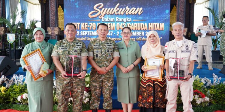 79 Tahun Mengabdi, Korem 043/Gatam Teguhkan Komitmen Pengabdian untuk Lampung