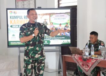 TNI Gencarkan Sosialisasi Karhutla di Desa-desa Penyangga Kawasan TNWK