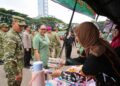 Korem 043/Gatam ikut bazar murah HUT ke-81 TNI di Bandar Lampung