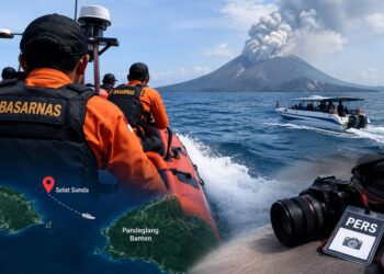 Lima Jurnalis Tak Kunjung Kabar Usai Berangkat dari Anyer, Basarnas Sisir Perairan Anak Krakatau