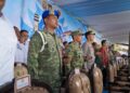 Danrem 043/Gatam Hadiri Apel Akbar 4.000 Anggota Linmas di Bandar Lampung