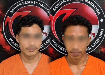 Dua Buruh Nyambi Jual Sabu di Bandar Lampung, 11 Gram Disita Polisi