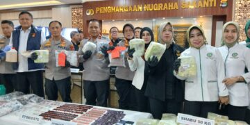 Narkoba Jaringan Internasional Dibongkar Polda Lampung