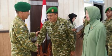Pangkat Naik, Tanggung Jawab Bertambah, Danrem 043/Gatam Tekankan Keteladanan Prajurit
