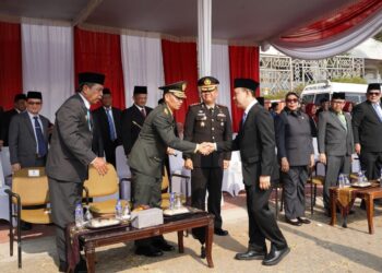 Semangat Pancasila Bergema di Lampung, Danrem Hadiri Upacara Provinsi, Kasrem Jadi Irup di Makorem