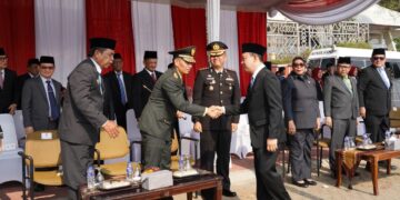 Semangat Pancasila Bergema di Lampung, Danrem Hadiri Upacara Provinsi, Kasrem Jadi Irup di Makorem