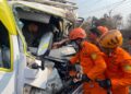Basarnas Lampung Kerahkan Tim Rescue Tangani Kecelakaan Beruntun di Tulang Bawang